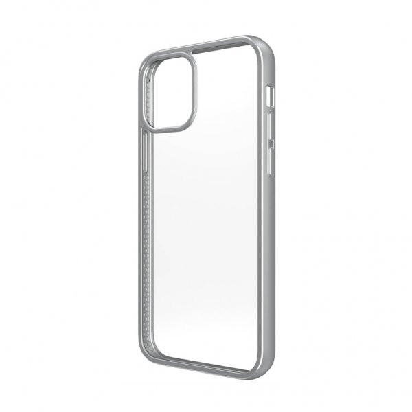 PanzerGlass iPhone 12 Mini ClearCase Color Satin Silver -kuori