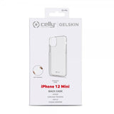 Celly iPhone 12 Mini -kuori GELSKIN Läpinäkyvä
