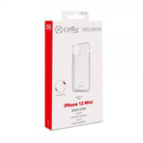 Celly iPhone 12 Mini -kuori GELSKIN Läpinäkyvä