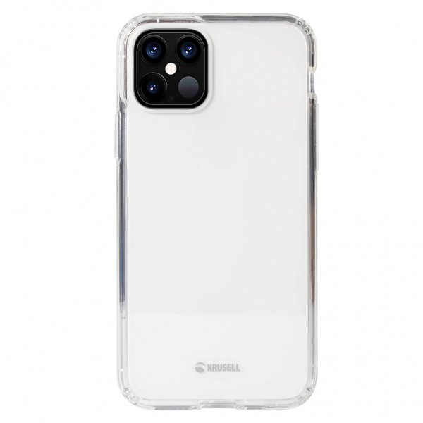 Krusell iPhone 12 Mini -kova suojakuori, läpinäkyvä