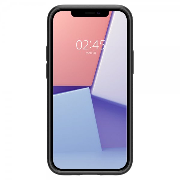 Spigen iPhone 12 Mini -kuori, Liquid Air, mattamusta