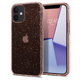 Spigen iPhone 12 Mini Kuori Liquid Crystal Glitter Rose Quartz