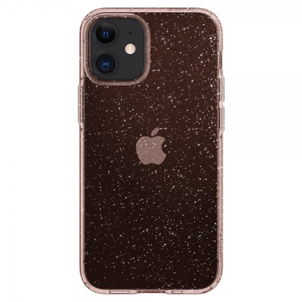 Spigen iPhone 12 Mini Kuori Liquid Crystal Glitter Rose Quartz