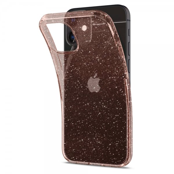 Spigen iPhone 12 Mini Kuori Liquid Crystal Glitter Rose Quartz