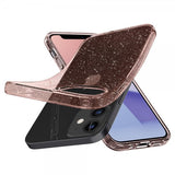 Spigen iPhone 12 Mini Kuori Liquid Crystal Glitter Rose Quartz