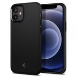 Spigen iPhone 12 Mini Kuori Mag Armor Matta Musta
