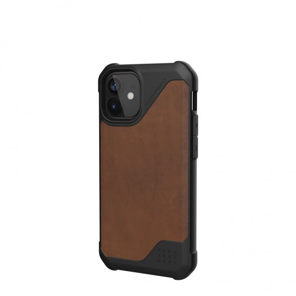 Urban Armor Gear (UAG) iPhone 12 Mini Kuori Metropolis LT Leather Ruskea