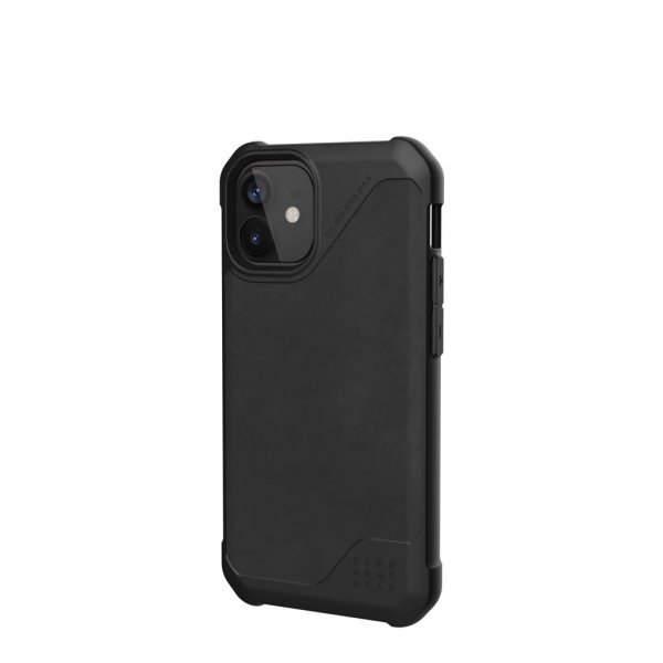 Urban Armor Gear (UAG) iPhone 12 Mini Kuori Metropolis LT Leather Musta