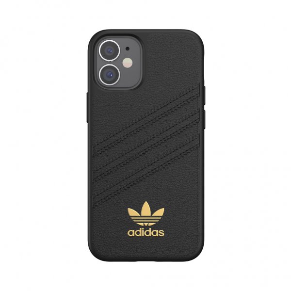 Adidas iPhone 12 Mini Kuori Moulded Case PU Premium Musta