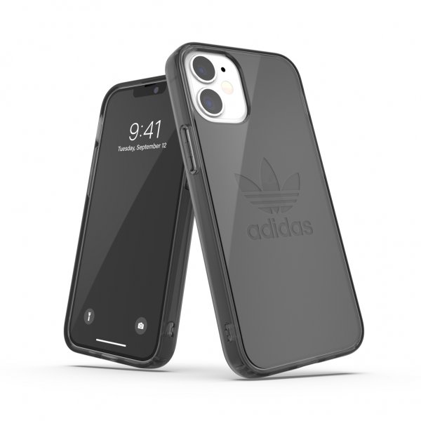 Adidas iPhone 12 Mini Kuori Protective Clear Case Musta