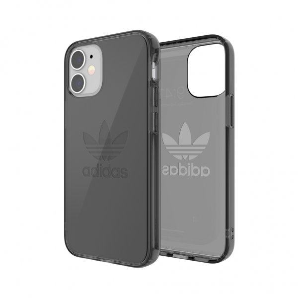 Adidas iPhone 12 Mini Kuori Protective Clear Case Musta