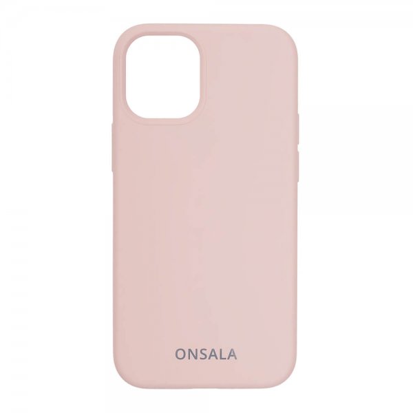 Onsala iPhone 12 Mini Silikonikuori Hiekka Pinkki