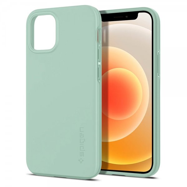 Spigen iPhone 12 Mini Thin Fit -kuori, Apple Mint