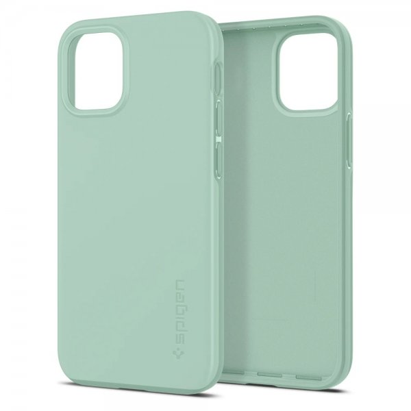 Spigen iPhone 12 Mini Thin Fit -kuori, Apple Mint
