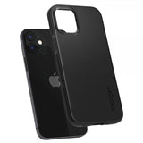 Spigen iPhone 12 Mini Thin Fit -kuori, musta