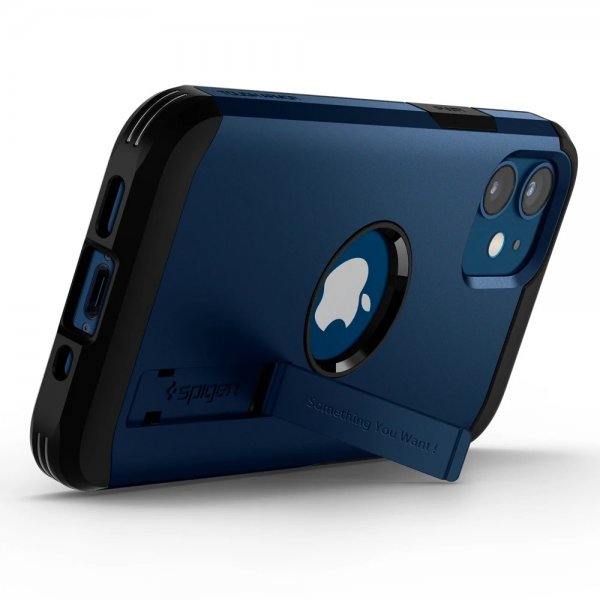 Spigen iPhone 12 Mini Suojakuori Tough Armor Navy Blue
