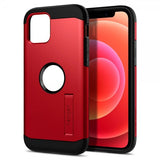 Spigen iPhone 12 Mini -suojakuori Tough Armor, punainen