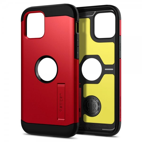 Spigen iPhone 12 Mini -suojakuori Tough Armor, punainen