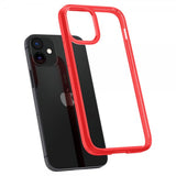 Spigen iPhone 12 Mini -suojakuori Ultra Hybrid Punainen