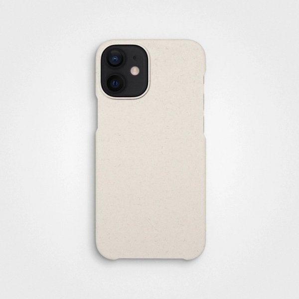agood company iPhone 12 Mini Kuori Kasvipohjainen Vanilla White