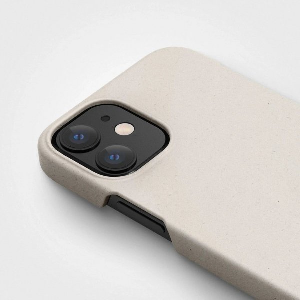 agood company iPhone 12 Mini Kuori Kasvipohjainen Vanilla White