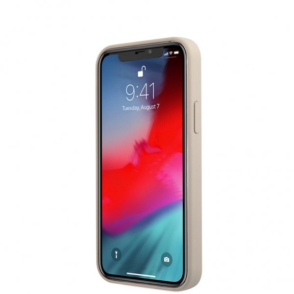 Guess iPhone 12 Mini Kuori Vintage Silicone Harmaa
