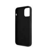 Guess iPhone 12 Mini Kuori Vintage Silicone Musta