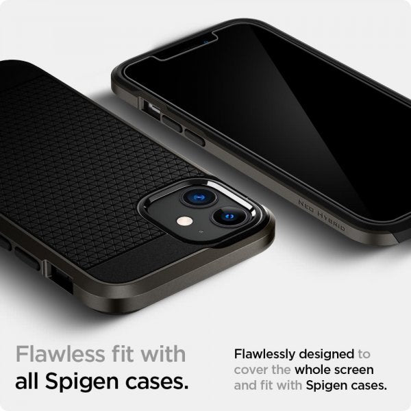 Spigen iPhone 12 Mini Näytönsuoja GLAS.tR EZ Fit 2-pakkaus
