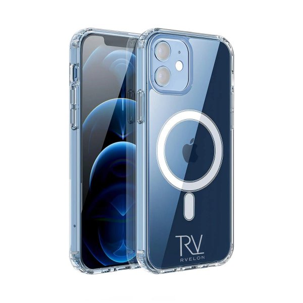 Rvelon iPhone 12 Mini Kuori TPU MagSafe Läpinäkyvä
