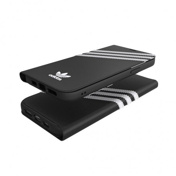 Adidas iPhone 12 Pro Max -suojakuori kirjatyyppinen suojus musta