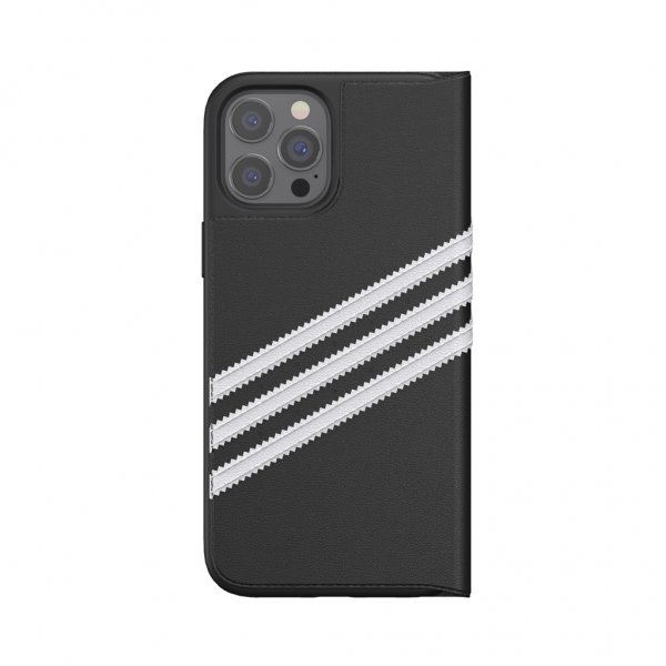 Adidas iPhone 12 Pro Max -suojakuori kirjatyyppinen suojus musta