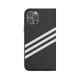 Adidas iPhone 12 Pro Max -suojakuori kirjatyyppinen suojus musta