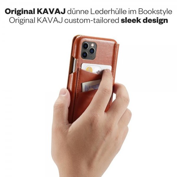 KAVAJ iPhone 12 Pro Max -suojakotelo Dallas Ruskea