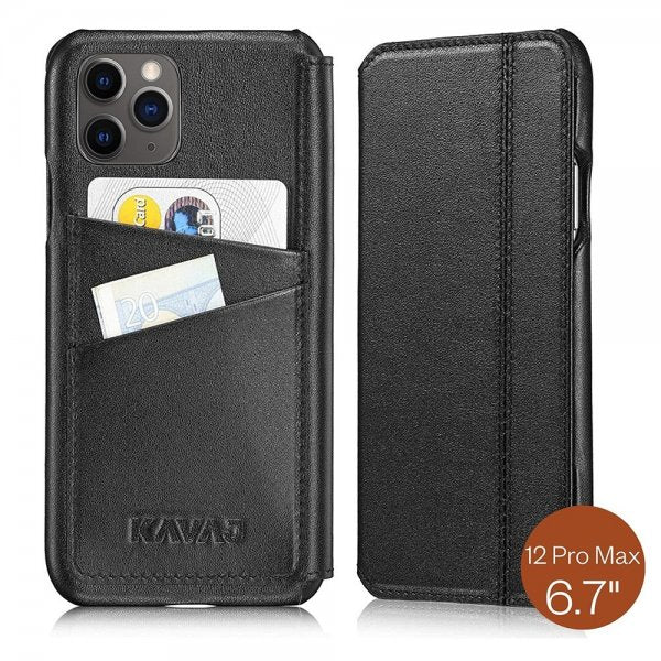 KAVAJ iPhone 12 Pro Max -suojakotelo Dallas, musta