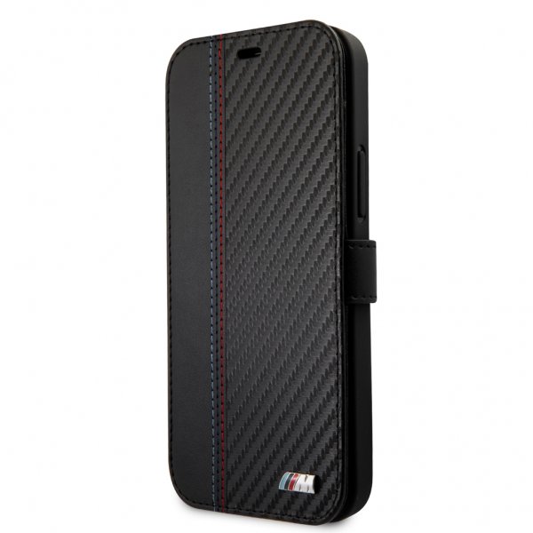 BMW iPhone 12 Pro Max Dynamic Carbon -kuori, musta