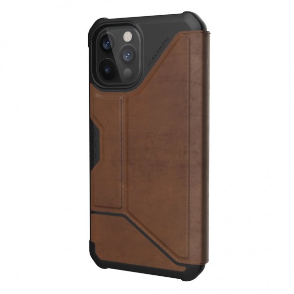 Urban Armor Gear (UAG) iPhone 12 Pro Max -suojakuori Metropolis Leather, ruskea