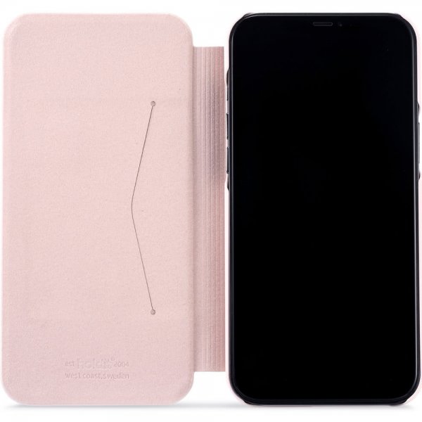 holdit iPhone 12 Pro Max suojakuori SlimFlip Wallet Blush Pink