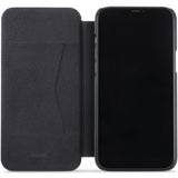 holdit iPhone 12 Pro Max suojakuori SlimFlip Wallet musta