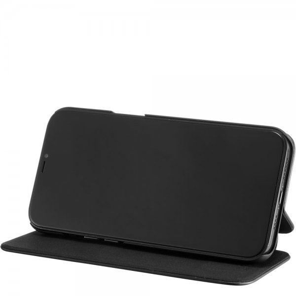 holdit iPhone 12 Pro Max suojakuori SlimFlip Wallet musta