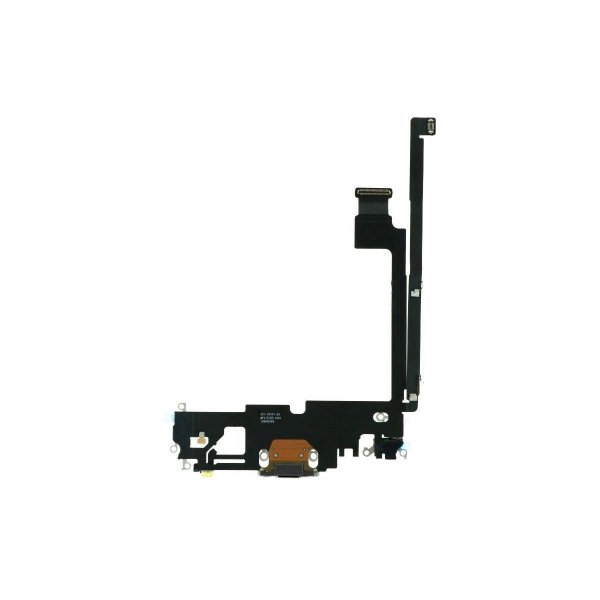 iPhone 12 Pro Max -latausliittimen joustokaapeli - Musta
