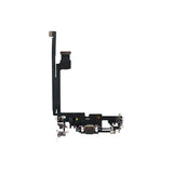 iPhone 12 Pro Max -latausliittimen joustokaapeli - Musta
