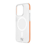 Rvelon iPhone 12 Pro Max -kuori aaltomainen MagSafe Oranssi