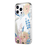 iPhone 12 Pro Max Kuori Kukkakuvio MagSafe Pinkki Sininen