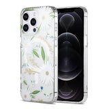 iPhone 12 Pro Max -kuoret kukkakuviolla MagSafe Valkoinen