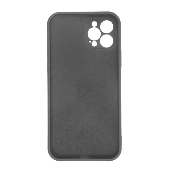 iPhone 12 Pro Max Silikonikuori Musta