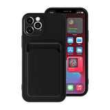 iPhone 12 Pro Max Kuori Korttikotelo Musta