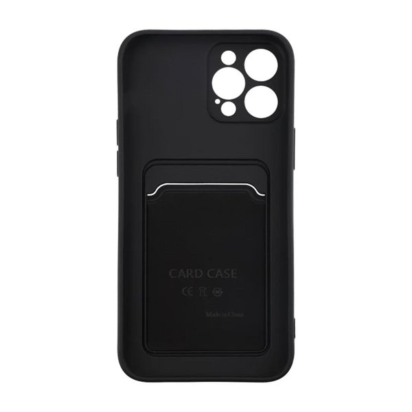 iPhone 12 Pro Max Kuori Korttikotelo Musta