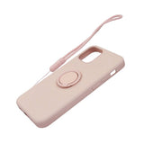 iPhone 12 Pro Max Silikonikuori Sormipidikkeellä, Pinkki