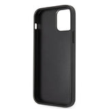 Guess iPhone 12 Pro Max -kuori 4G Logo Saffiano Musta