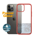PanzerGlass iPhone 12 Pro Max ClearCase Color Mandarin Red -kuori